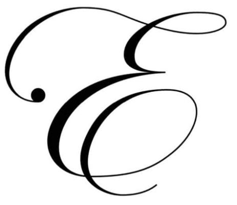 how to do a capital E in cursive and why the capital E is often used as a symbol for hope