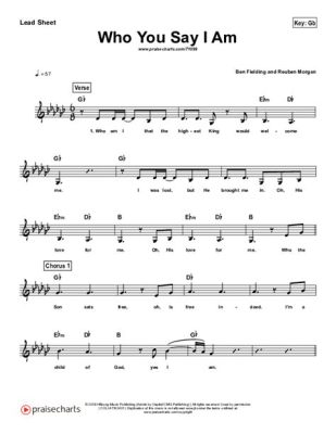 Who You Say I Am Sheet Music: A Multi-Layered Exploration